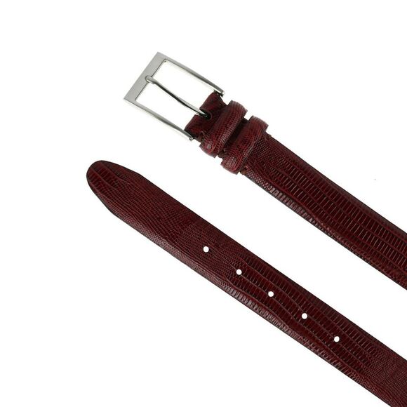 Toneka Men's Big & Tall Leather Lizard Print Belt - Picture 2 of 3